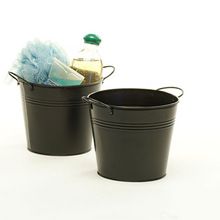 Iron Flower Buckets and holder