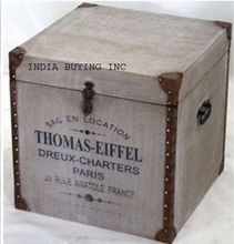 vintage industrial canvas box