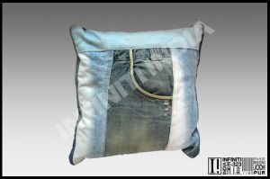 DECORATIVE DENIM CUSHION