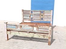 Vintage recycle wood King size bed