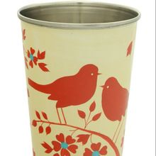 Indian handmade hand painted bird GLASS