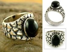 Sterling Silver Black Onyx Ring