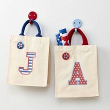 Printed canvas tote bag