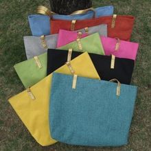 Trendy Sublimation Printing Jute Linen Woman Handbag