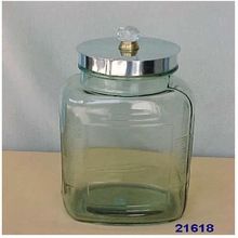 Glass Jar with Metal Lid