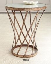 Iron Glass Coffee Side Table