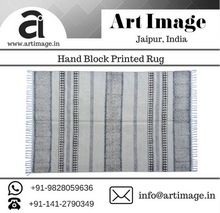 Indian Hand Woven Cotton carpet Rug
