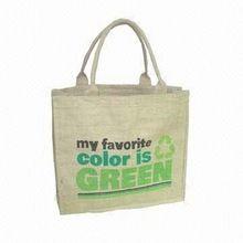 Customized Layout Eco-friendly Promotional Jute Shopping Bags