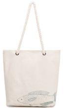 customized stylish eyelet rope handle canvas tote bag
