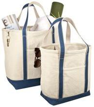 heavy duty finished canvas tote bag