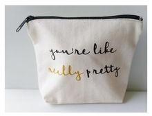 Pure Cotton Canvas Cosmetic Bag