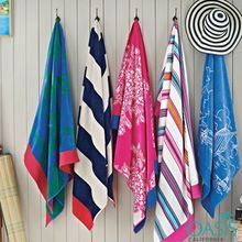 Patterned beach towels