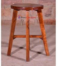 Reclaimed Wooden Stool Side End Table