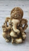 Handmade marble dust ganesha gift