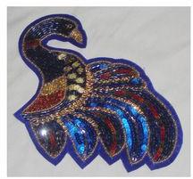 Bird Shape Embroidery Patch