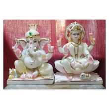 Marble Laxmi Ganesh Statue