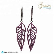 Gemstone Ruby Earrings