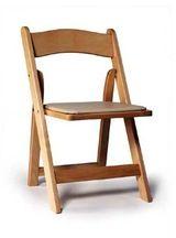 Natural wood folding chair