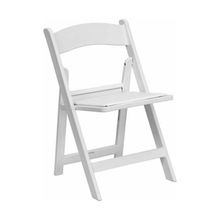 White Wedding Party Resin Folding Chair