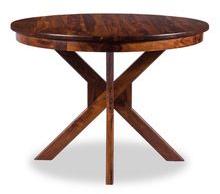 Sturdy Built Wooden Round Dining Table