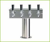 T-Type Square 4 Faucet Beer Tower