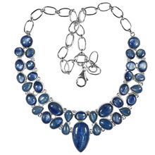 Blue Necklace Genuine Kyanite Gemstone