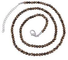 Rounds Beads 18 inch Sterling Silver Necklace