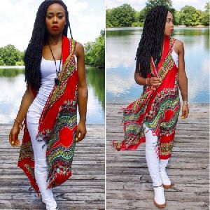 AFRICAN DRESS LONG CARDIGAN