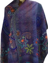 Boiled Wool Embroidery Shawl