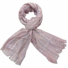 lace lurex long scarf