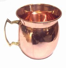 Copper Mug With Brass Handle