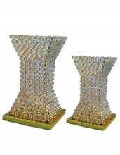 Crystal beads decorative flower vases