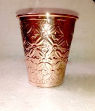 EMBOSSED COPPER WATER TUMBLER