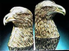 Metal Eagle Bird Book ends