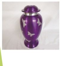 SOARING BUTTERFLIES METAL BURIAL URN