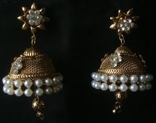 Antique jewelry jhumka earrings