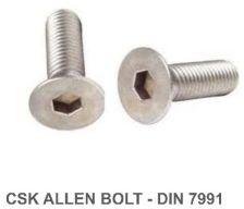Stainless Steel 304 Allen CSK Screws