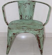 Metal Iron Armrest Chair