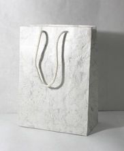 silver batik print marble bag