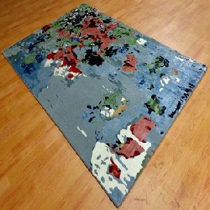 Modern Hand Tufted wool rug