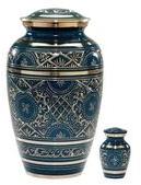 Blue Keepsake Cremation Urn