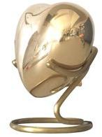 Brass Heart Keepsake Urn