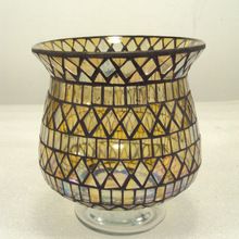 glass mosaic vase