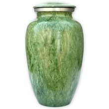 Green Aluminium Adult Cremation Urn