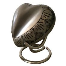 Leaf Design Heart Keepsake Urn