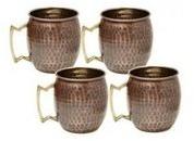 Patina Finish Pure Copper Beer Mugs