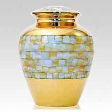 Pearls Brass Adult Cremation Urn