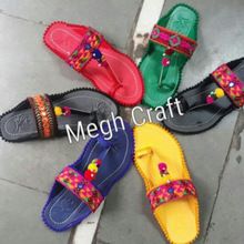 Embroidery Pom Pom Chappal