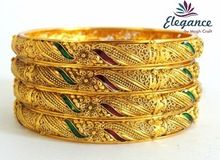 gold plated bangles