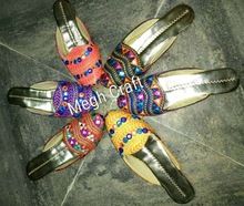 Mirror Work Flats Chappal